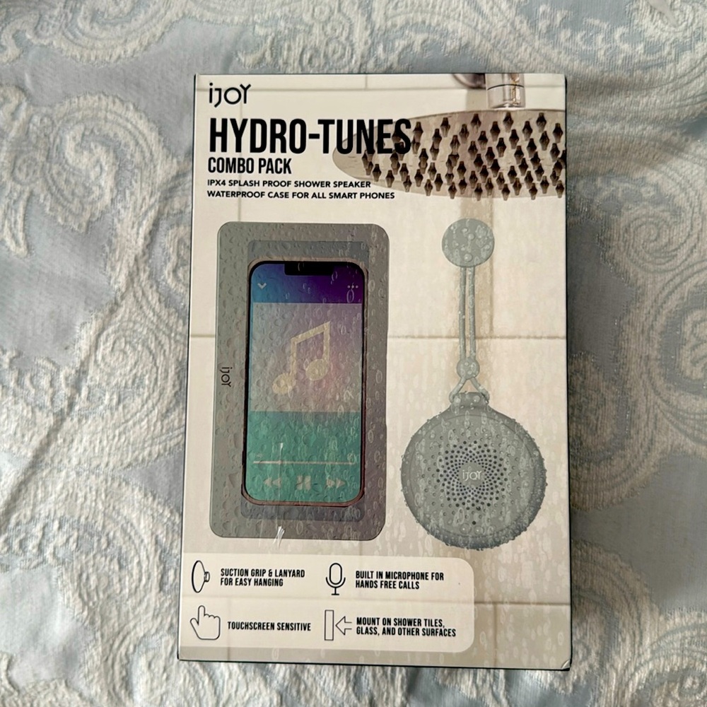 IJoy Ipx4 splash proof shower speaker and waterproof case for all smart phones